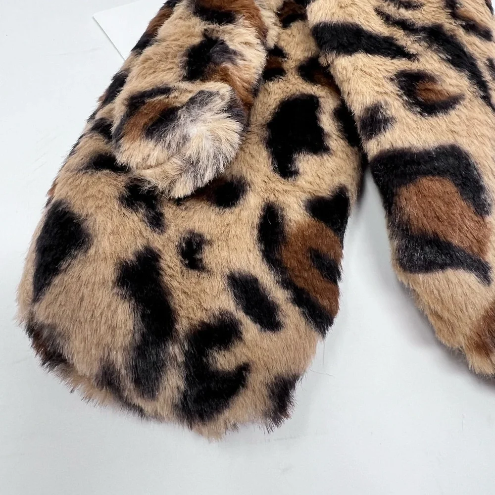 Girl’s Make It Merry Faux Fur Mittens | NWT